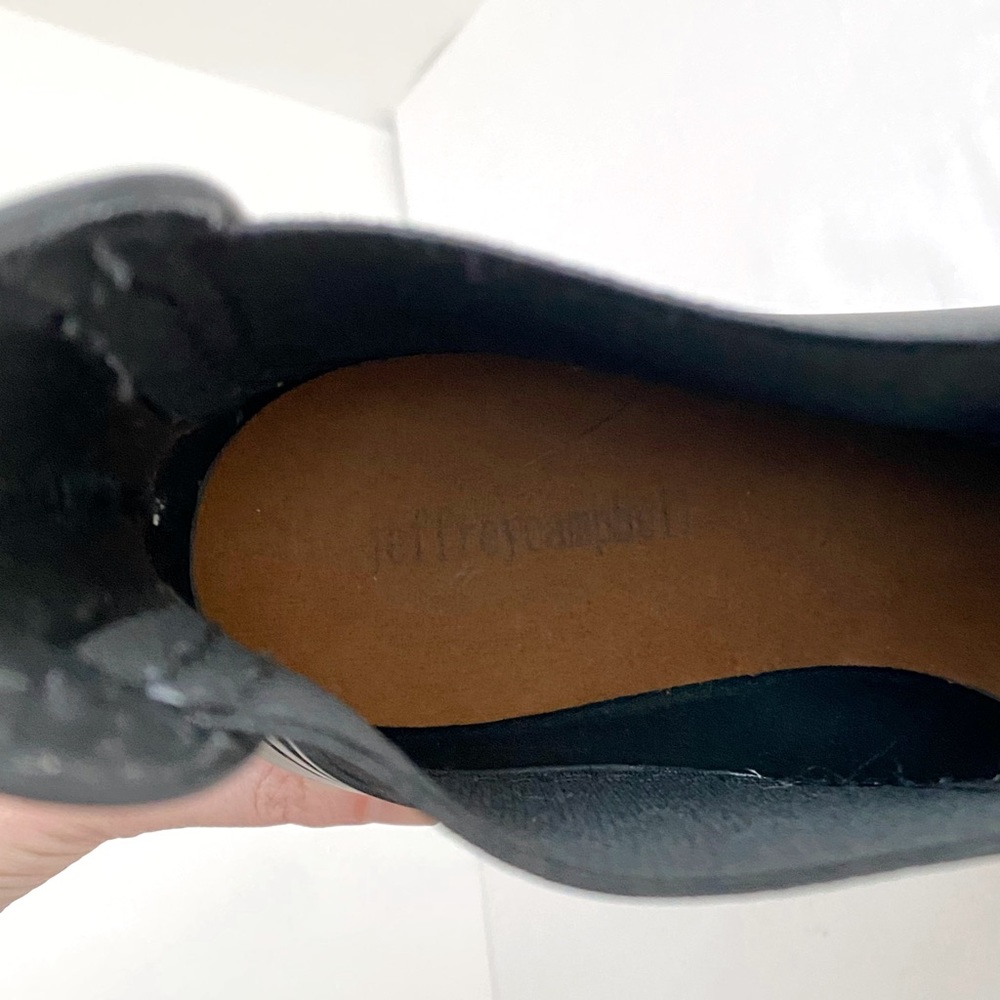 Jeffery Campbell Black Chelsea Rain Boot - Picture 8 of 9